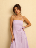 Lily Linen Dress | Pink