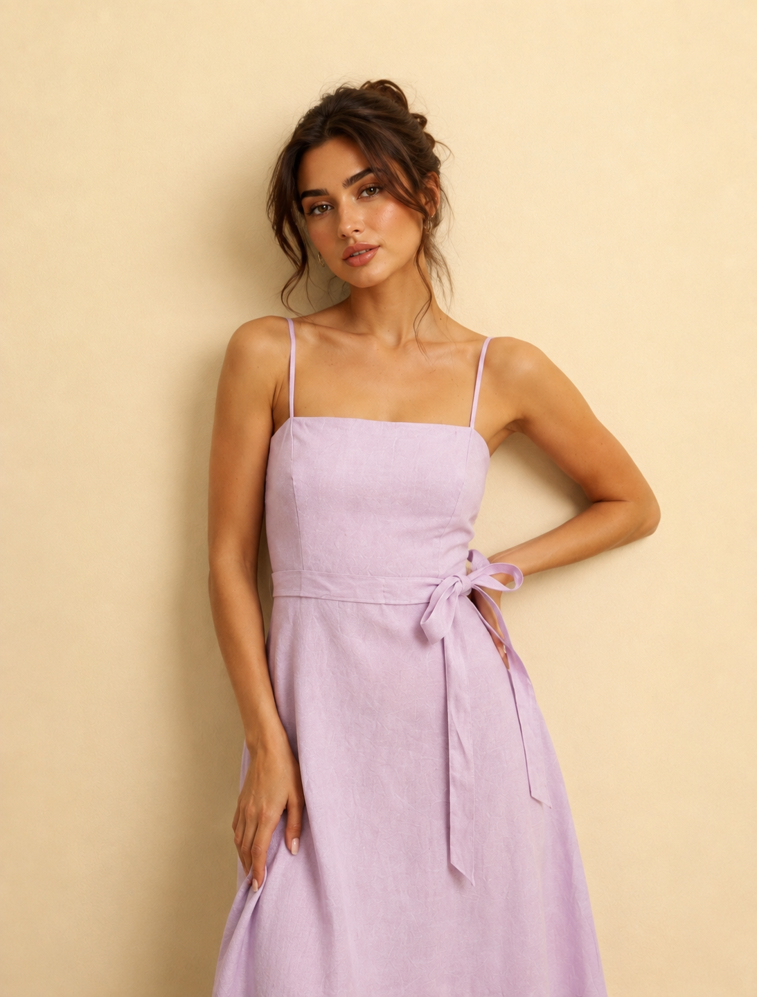 Lily Linen Dress | Pink