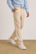 Charles Linen Trousers | Beige