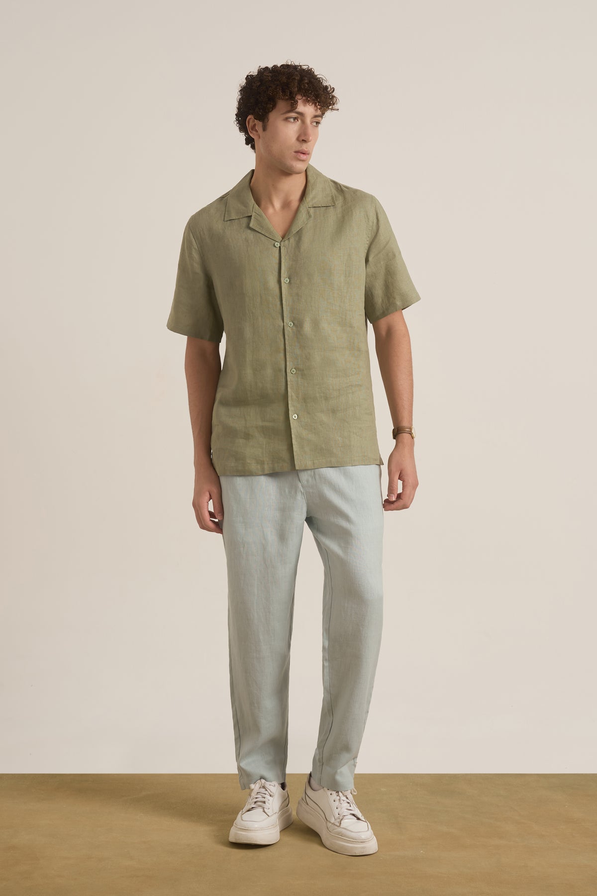 Lucas Linen Short-sleeve Shirt