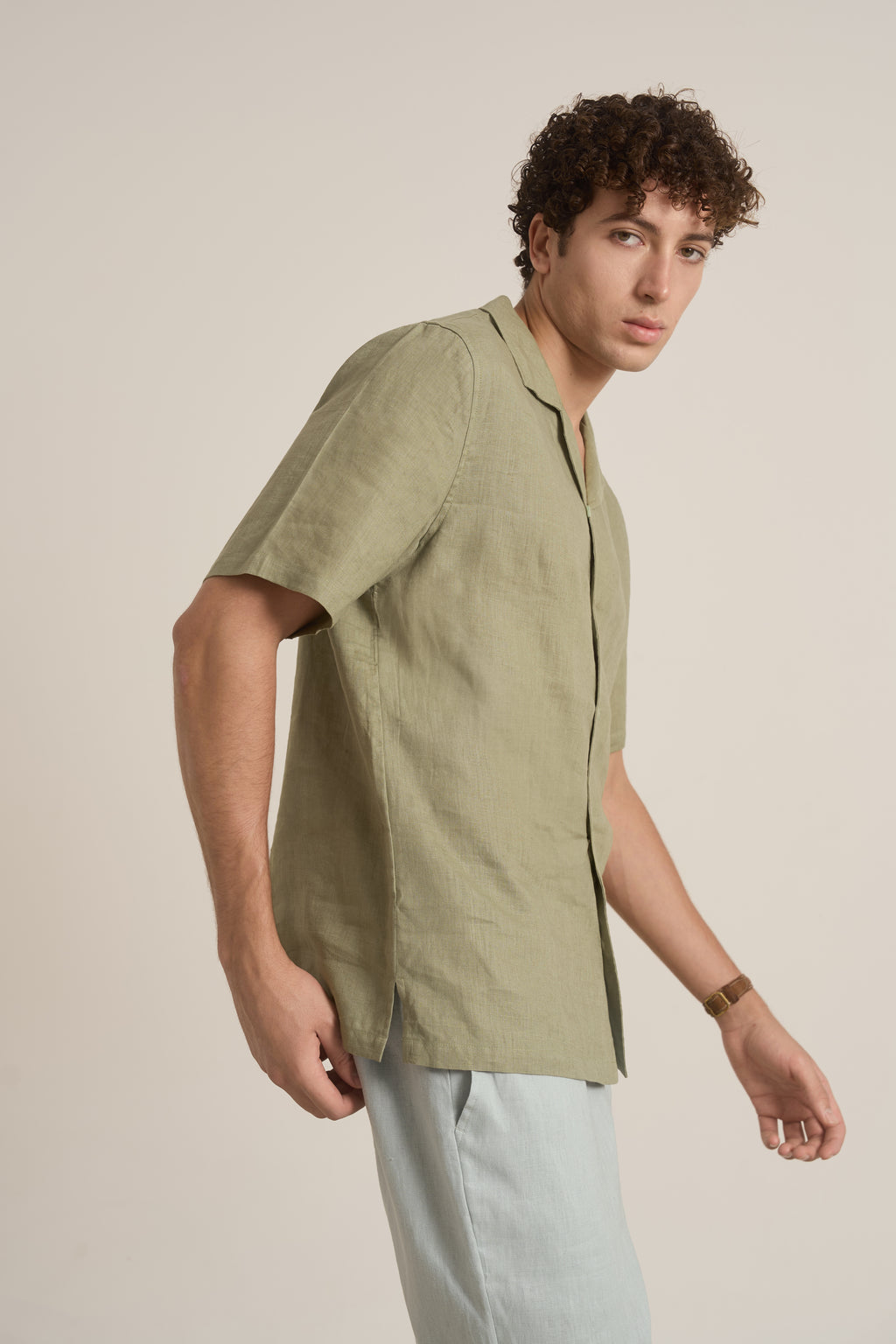 Lucas Linen Short-sleeve Shirt