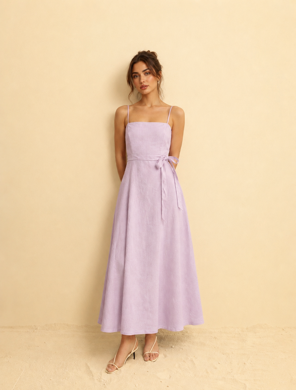 Lily Linen Dress | Pink