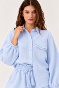 Victoria Linen Set | Light Blue
