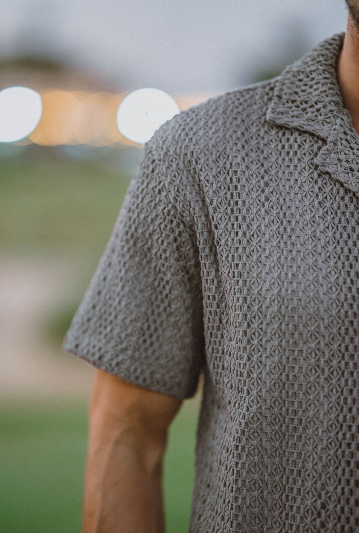 Grey Knitted Shirt