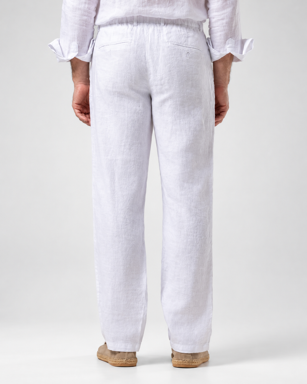 Linen Trousers | White