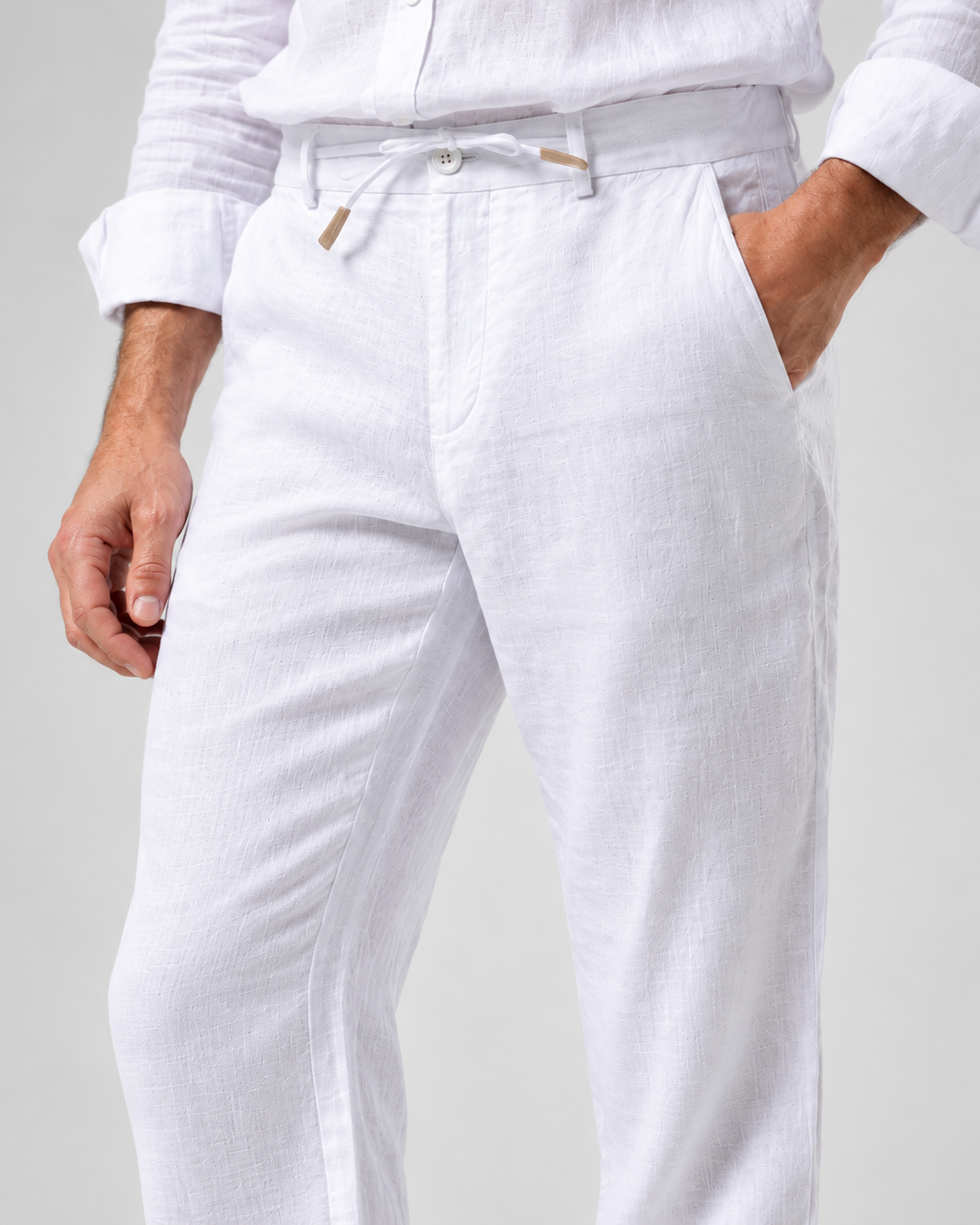 Linen Trousers | White