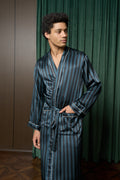 Men’s Pure Silk Robe | Emerald Green