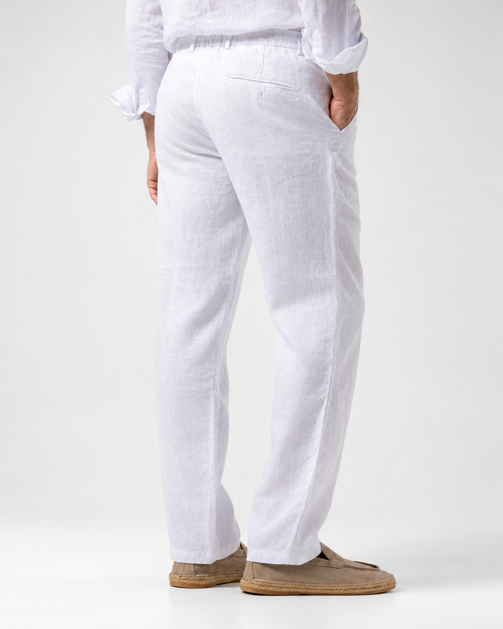 Linen Trousers | White