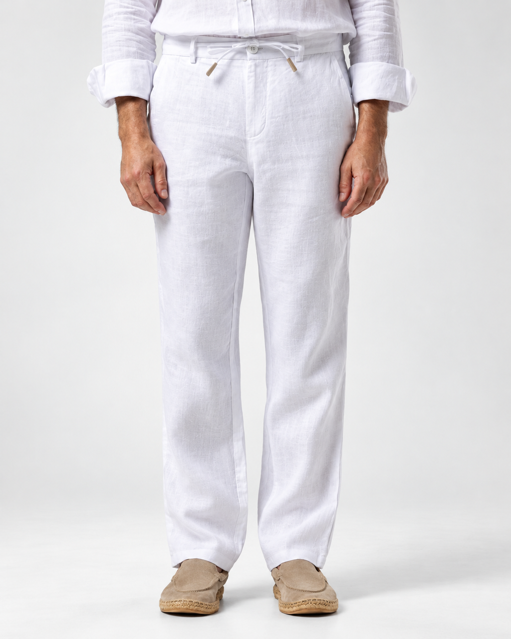 Linen Trousers | White