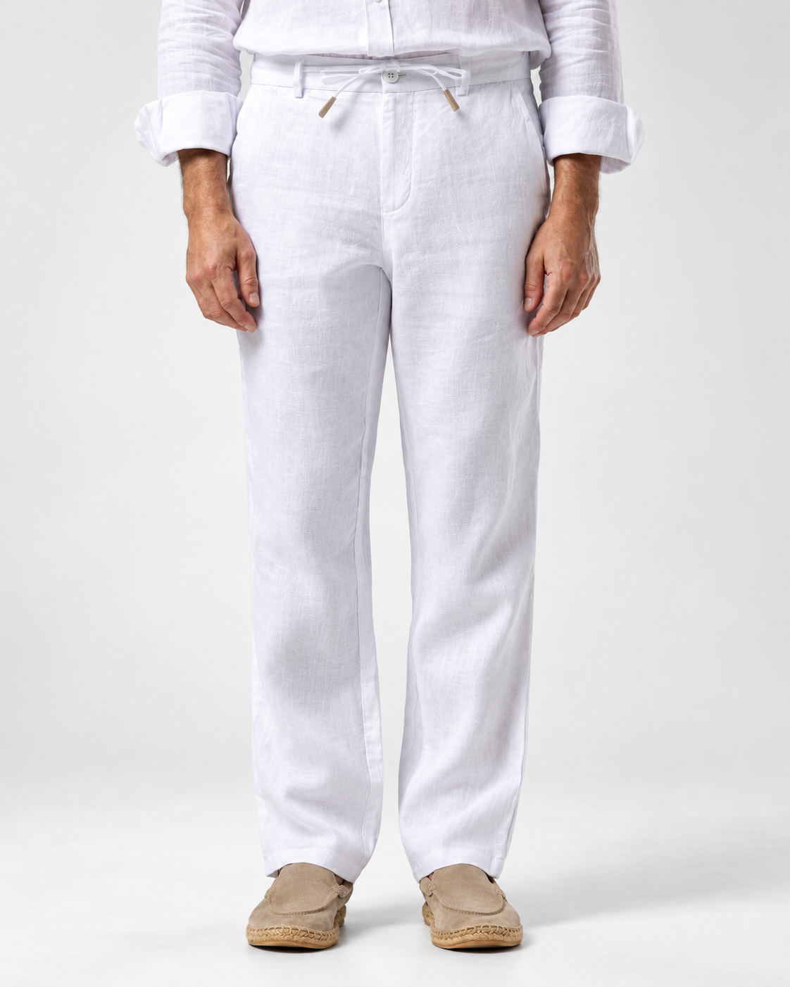 Linen Trousers | White