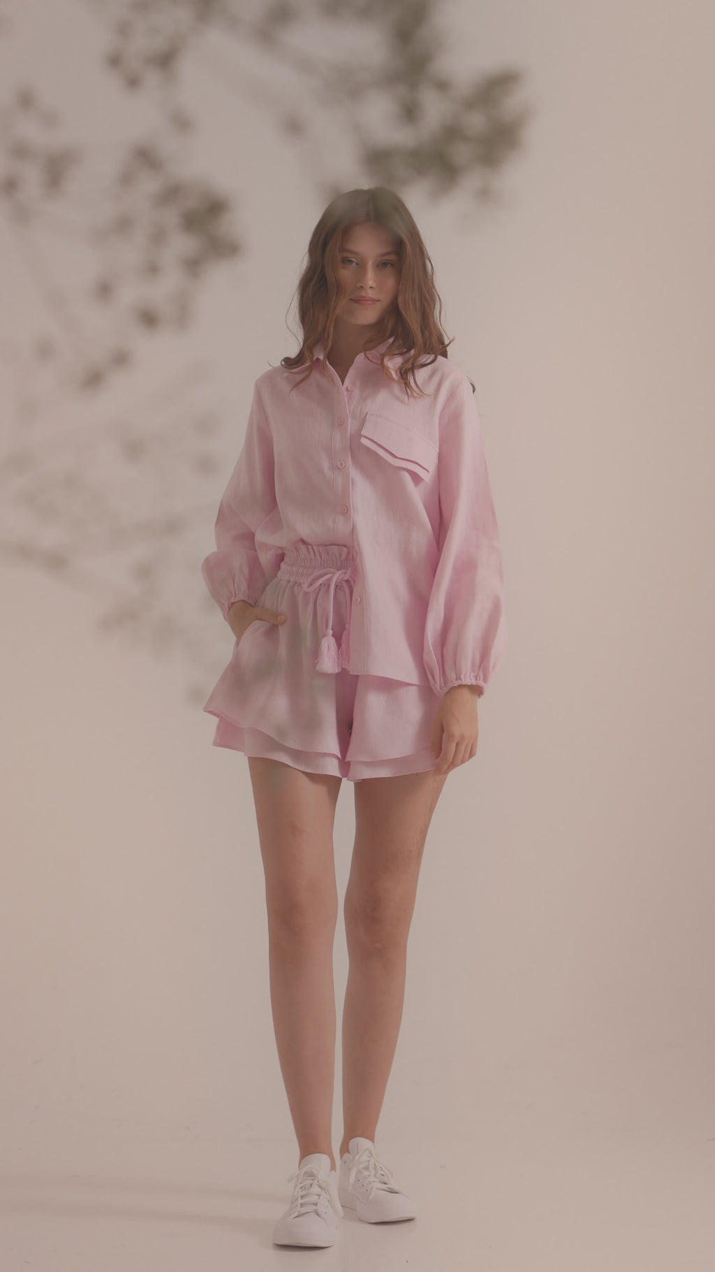 Victoria Linen Set | Pink