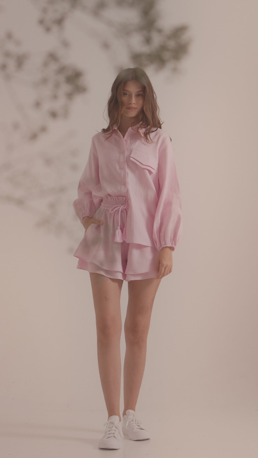 Victoria Linen Set | Pink