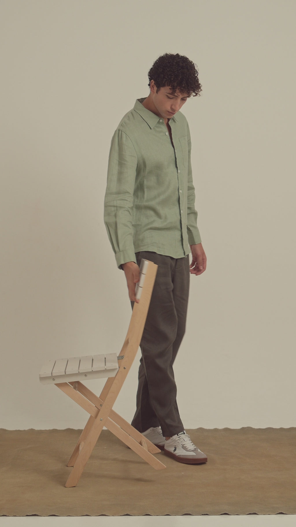 Charles Linen Trousers | Davy Grey
