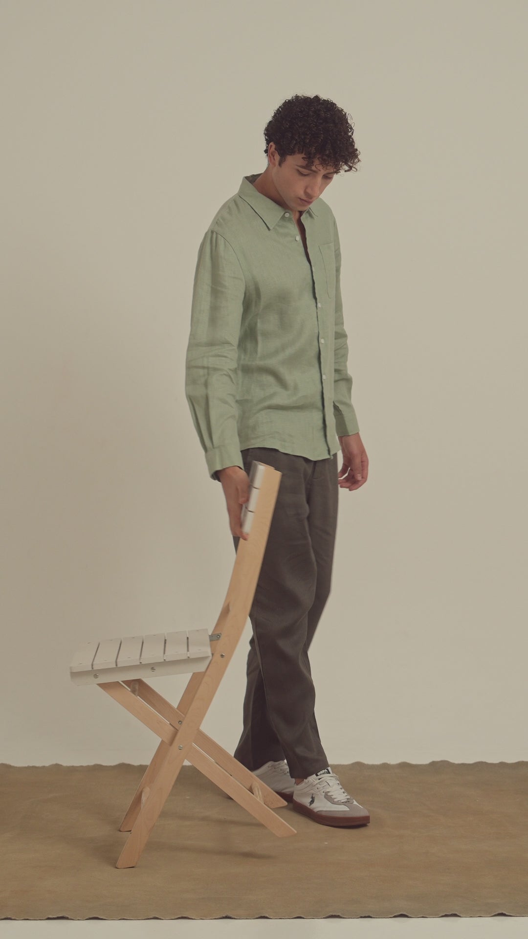Charles Linen Trousers | Davy Grey