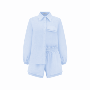 Linen Set Victoria in Light Blue